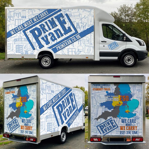 Eye catching design for our vans in UK Design by ATJEH™