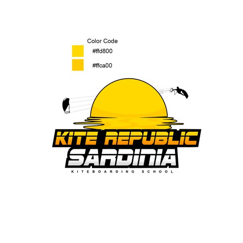 Kite Republic Sardinia - Kiteboarding School needs a youthful & professional Logo Design by Yolman