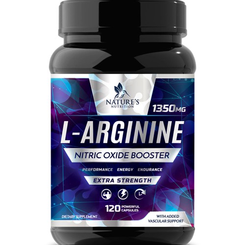 Powerful L-Arginine Capsules Design Needed for Nature's Nutrition Design by Wfemme