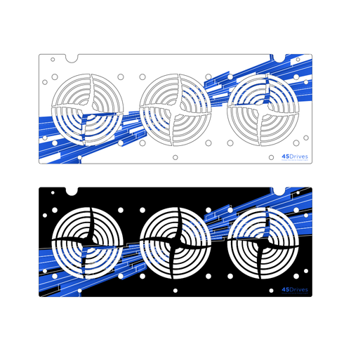 Design a Front Plate for 45Drives New HomeLab Storage Server Product Design by guthe