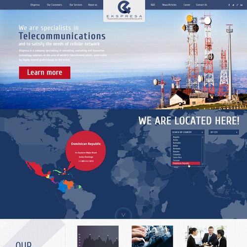 Parallax Website Design Wanted for Ekspresa Diseño de DezignLAB