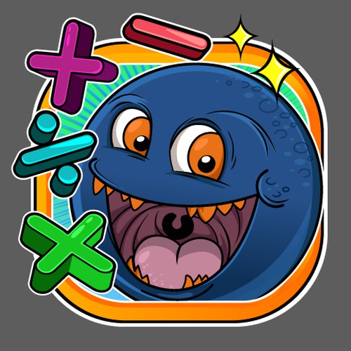 Create a beautiful app icon for a Kids' math game Design by artzsone