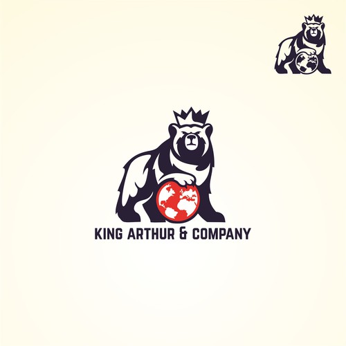 Need an iconic bear logo for King Arthur & Company. Design by Zamzami