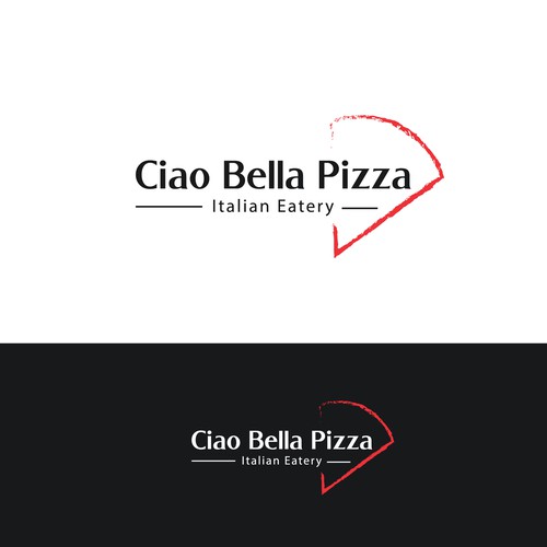 Ciao Bella Pizza Logo Design by desi9nart