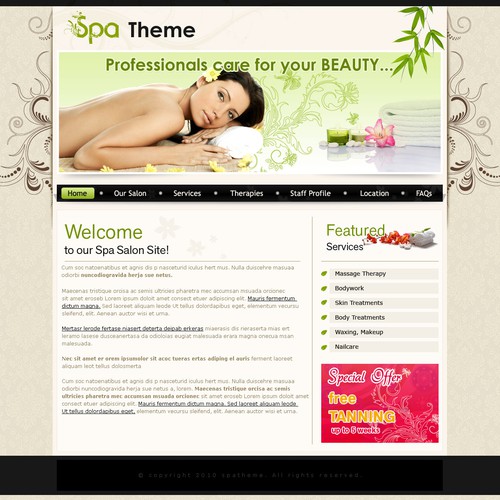 1-3 Page Website Template Design von PSdesigner