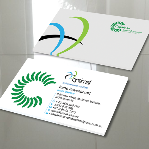 Create new business cards for Optimal Group Design by bleubird