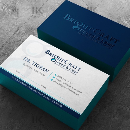 IK_DesignsさんのModern Dental and Medical SPA business cardデザイン