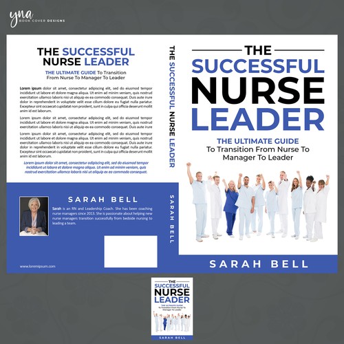 I need a powerful book cover that will appeal to nurses and healthcare professionals. Design by Yna