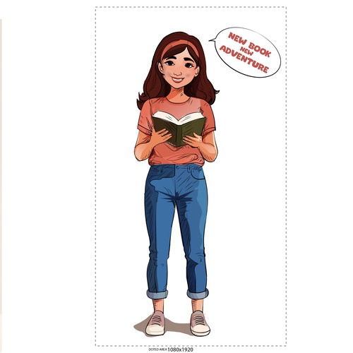 Graphic Novel Character - promoting reading in libraries Design by adam Kris