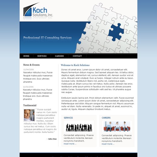 $500.00 Website template (Design only) Design by deadbit