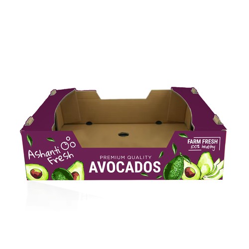 Avocado export box design Design by ag16