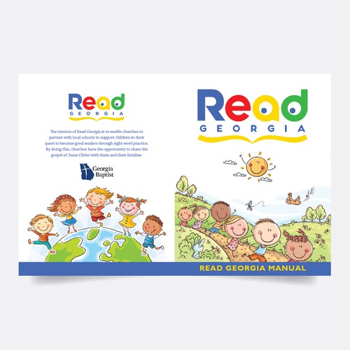 A book cover to inspire volunteers reading to children! Design by romy