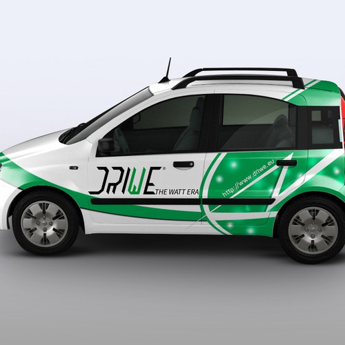 Retrofit Electric car wrapping design Design by CreativeBomb