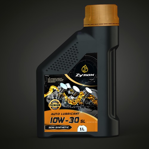 auto lubricant label design | strong , modern and powerful Design by Joe Ladislaus