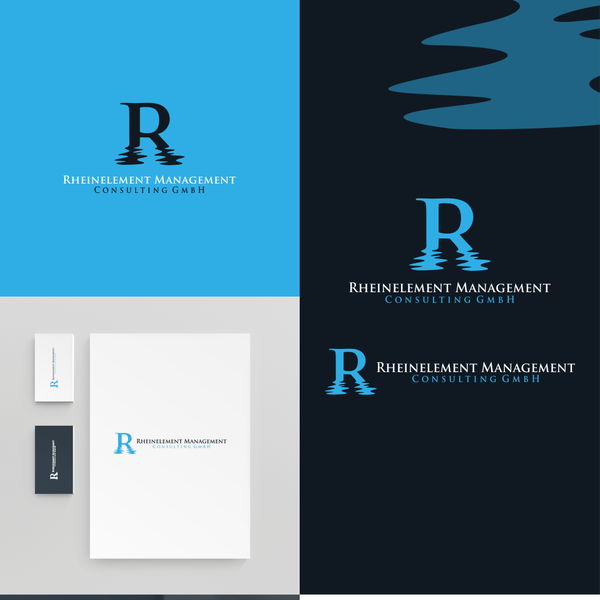Rheinelement Management logo design
