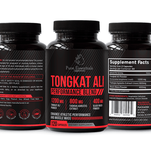 Design di Design a modern product label for my supplement bottle di Shereef_CM