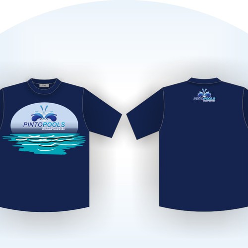 NEW Tshirt Design for swimming pool company Design by show me