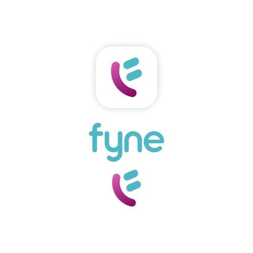 Design vincitore del contest "Crea il lettering + visual hammer del nuovo social italiano a tema food: Fyne."