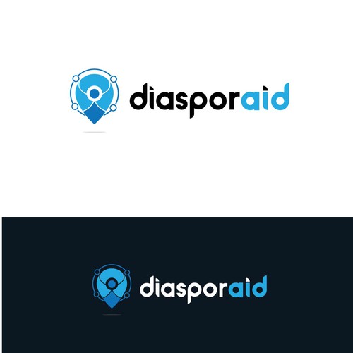 Design a powerful logo for diasporaid, an impact-oriented network/platform for expats Design by JosephA