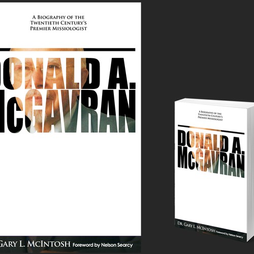 Create a compelling book cover design for an academic biography for Christian pastors and students Réalisé par Danatrem