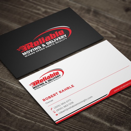 Business Card Design for Moving Company Design réalisé par IK_Designs