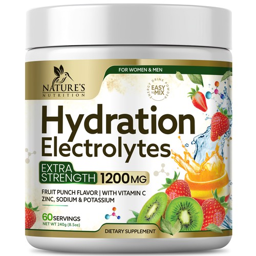 Hydration Electrolytes Design Needed for Nature's Nutrition Design by Black-Pepper