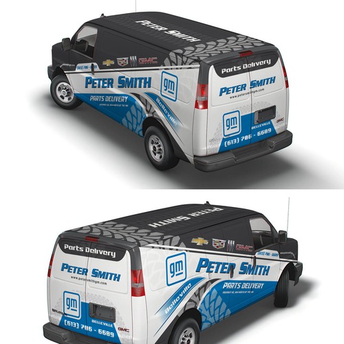 Parts Delivery Van Wrap for a GM Dealership Design by Logicainfo ♥