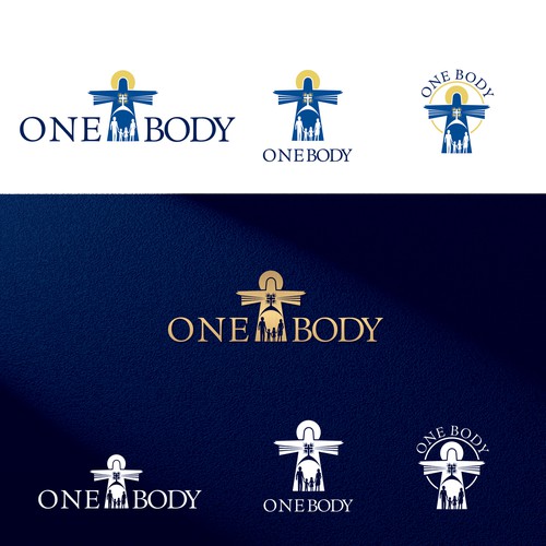 Design a logo for One Body Software showing inter-church community in the One Body of Christ. Design by Ladoblede