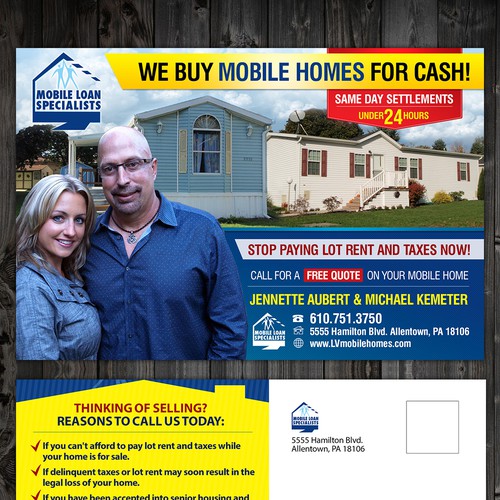 Mobile Loan Specialists needs a new postcard, flyer or print Design by charlim888