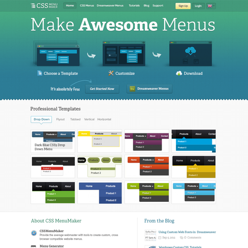 Design di website design for CSS Menu Maker di amiro
