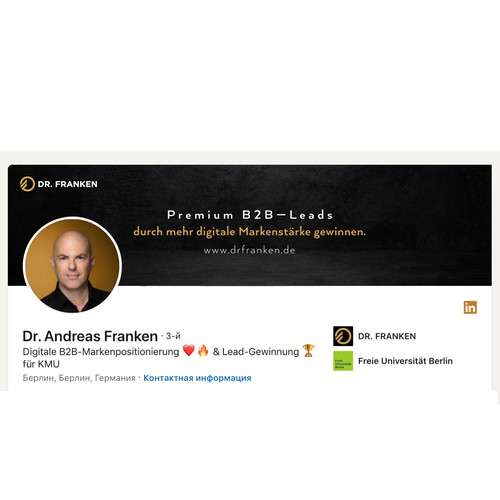LinkedIn Header Image | B2B digital brand positioning and lead generation consultant Design by Anturium