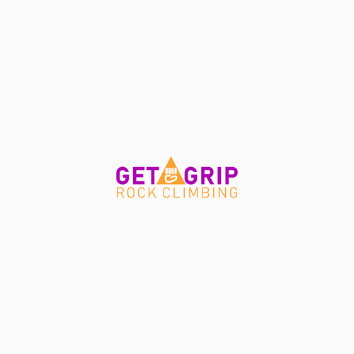 Get A Grip! Rock Climbing logo design Diseño de tembangraras