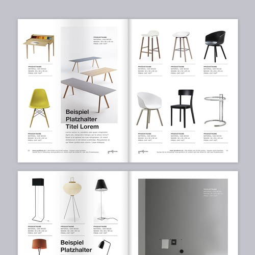 Create A Layout For A Print Product Catalog With Minimalist Style Layout Wettbewerb In Der Kategorie Broschure 99designs