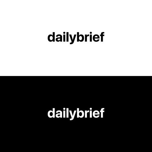 Design a clean, simple logo for a daily newsletter:  dailybrief Design by odle