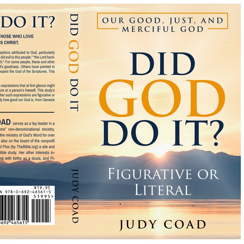 Design book cover and e-book cover  for book showing the goodness of God Design by TopHills