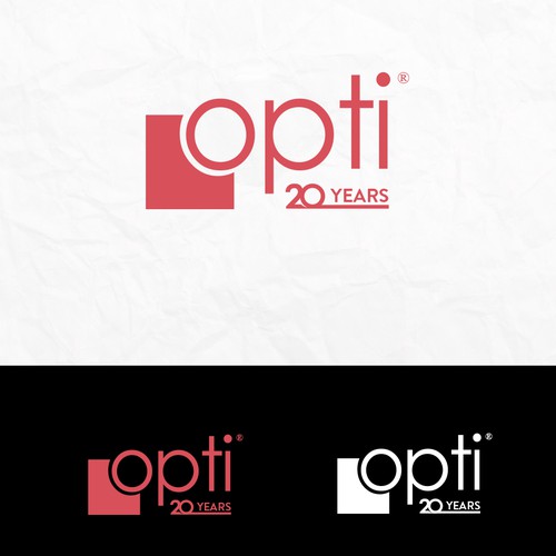 Opti 20th Anniversary Logos Design by Kachus