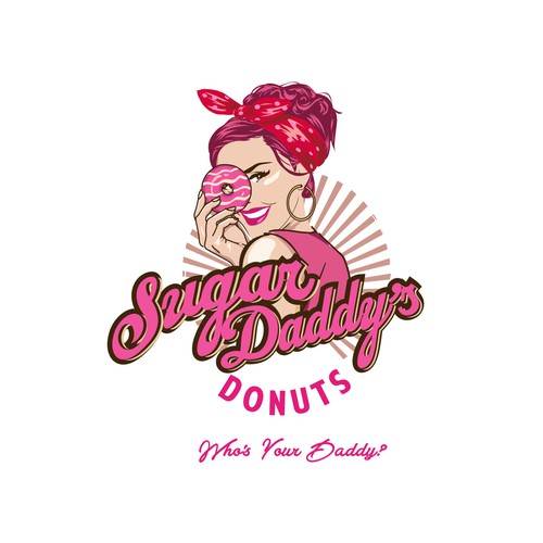 SUGAR DADDY DONUTS LOGO CONTEST Design by nindadian