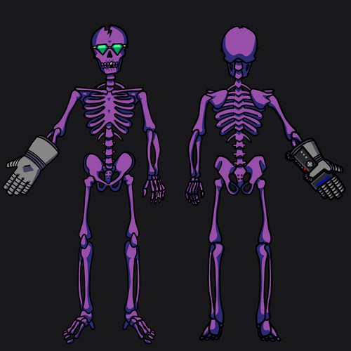 Anti.biz needs a 2D skeleton character design Réalisé par Little George