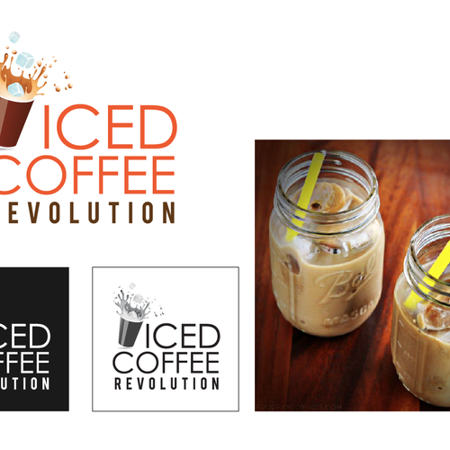 New logo for Iced Coffee Revolution Design by WilmoTheCat