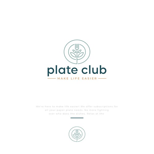 "I created the first paper plate subscription company logo!" - Your next claim to fame Design by D Better Design