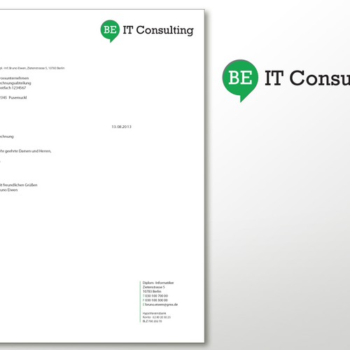 Stationery für BE IT Consulting Design by pulunx_19