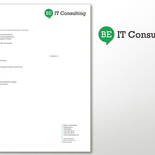 Stationery für BE IT Consulting Design por pulunx_19