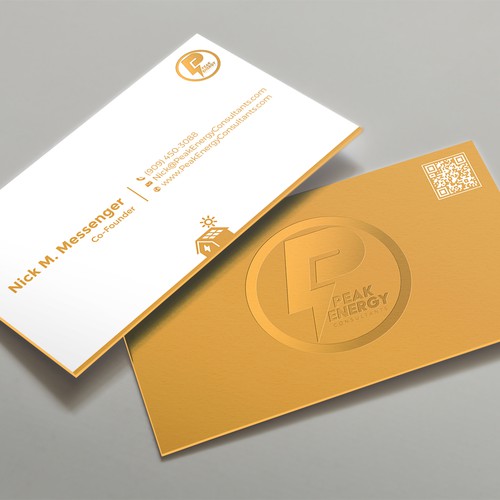 Modern Business Card Design for Electric Energy and Solar Company Design by kaylee CK