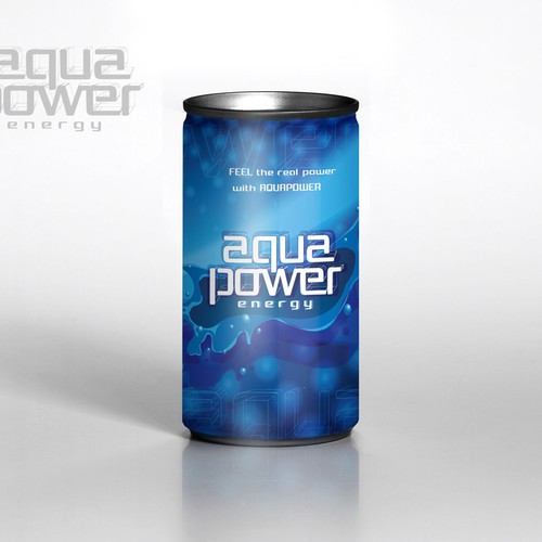 AQUAPOWER ENERGY DRINKS Design by windcreation
