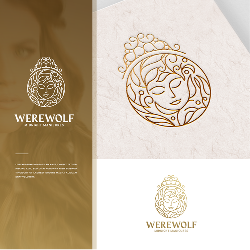 99d: Werewolf Midnight Manicures logo Design by ankhistos