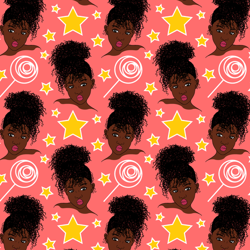 Bucket Hat Designs for Girls (black culture theme) Design by Anjelita