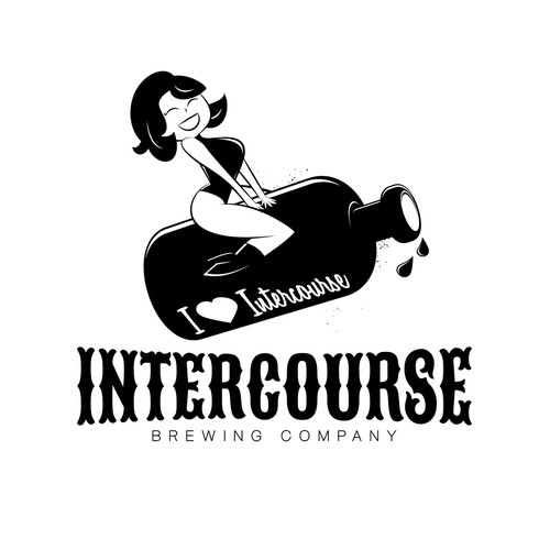 create a powerful sexually risky pin up logo for Intercourse Brand! Diseño de shockfactor