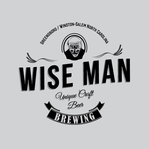 Create original Logo for Wise Man Brewing. Design by AS77 Design