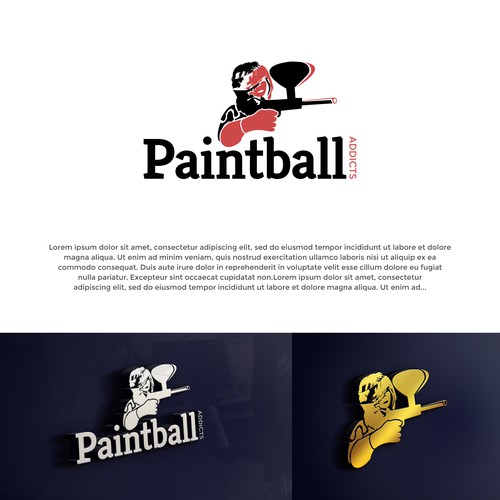 Paintball YouTube Channel logo Design by KabirCreative