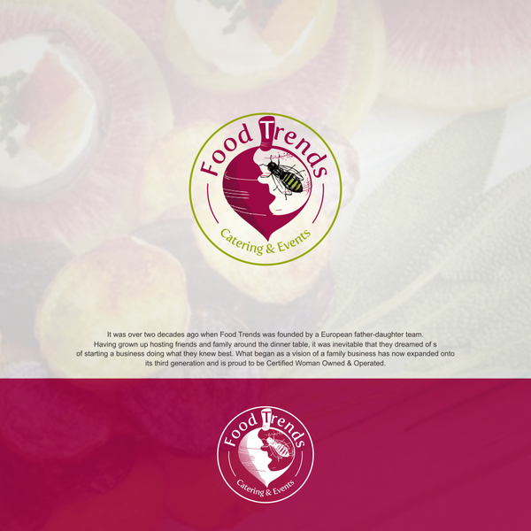 Design by wendr@ $ titled "FOOD TRENDS CATERING & EVENTS NEEDS MODERN TREND-SETTING LOGO"